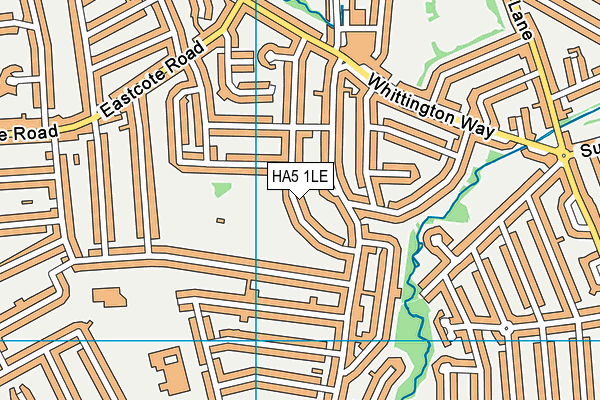 HA5 1LE map - OS VectorMap District (Ordnance Survey)