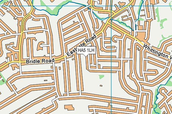 HA5 1LH map - OS VectorMap District (Ordnance Survey)