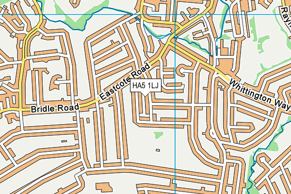 HA5 1LJ map - OS VectorMap District (Ordnance Survey)