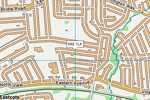 HA5 1LX map - OS VectorMap District (Ordnance Survey)
