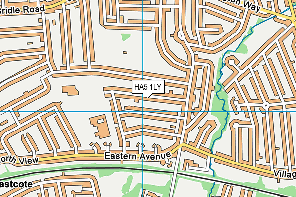 HA5 1LY map - OS VectorMap District (Ordnance Survey)