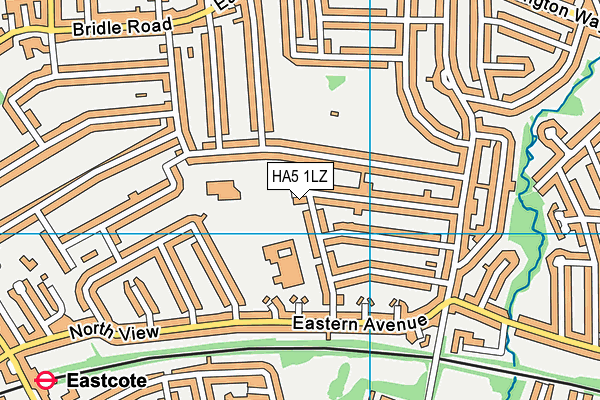 HA5 1LZ map - OS VectorMap District (Ordnance Survey)