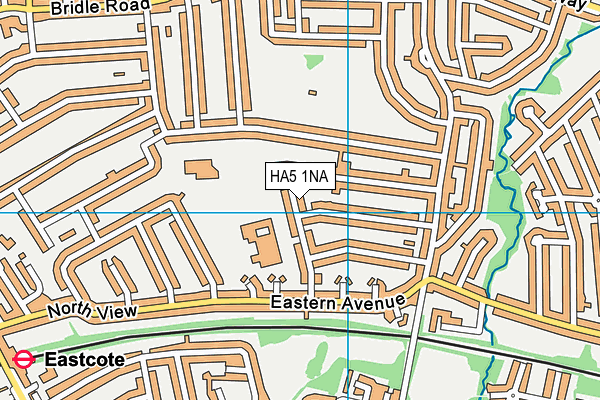HA5 1NA map - OS VectorMap District (Ordnance Survey)