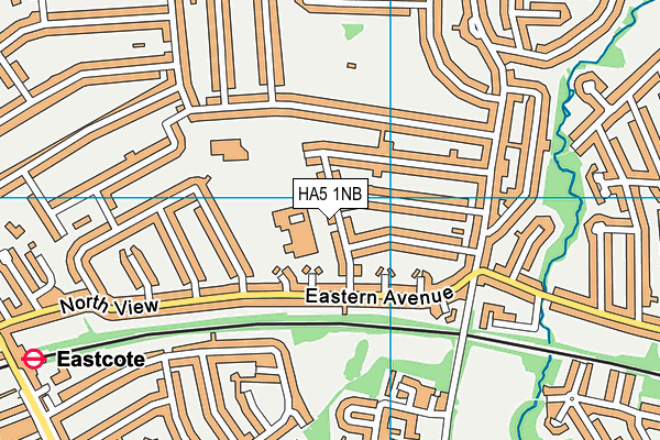 HA5 1NB map - OS VectorMap District (Ordnance Survey)