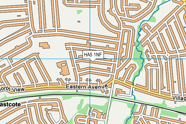 HA5 1NF map - OS VectorMap District (Ordnance Survey)