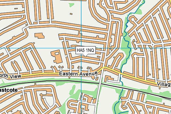 HA5 1NQ map - OS VectorMap District (Ordnance Survey)