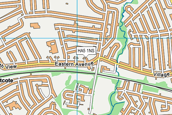 HA5 1NS map - OS VectorMap District (Ordnance Survey)