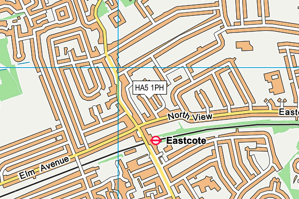 HA5 1PH map - OS VectorMap District (Ordnance Survey)