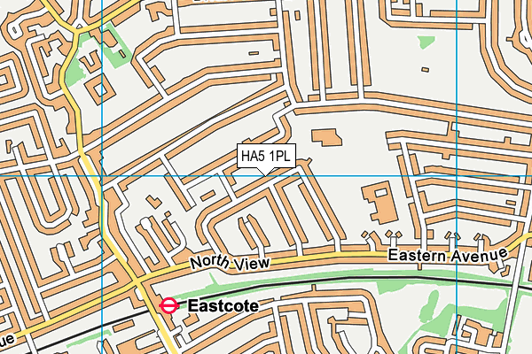 HA5 1PL map - OS VectorMap District (Ordnance Survey)