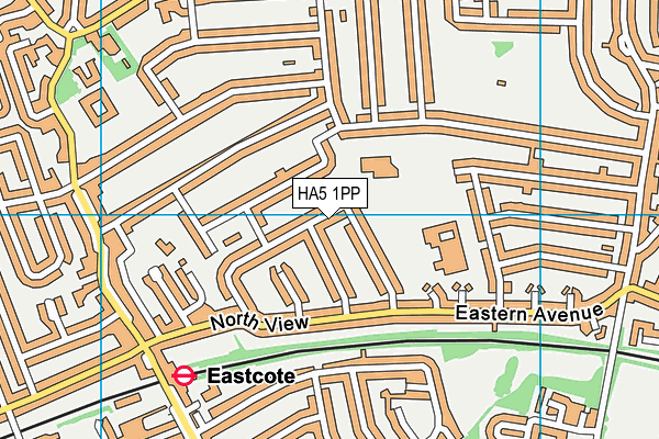 HA5 1PP map - OS VectorMap District (Ordnance Survey)