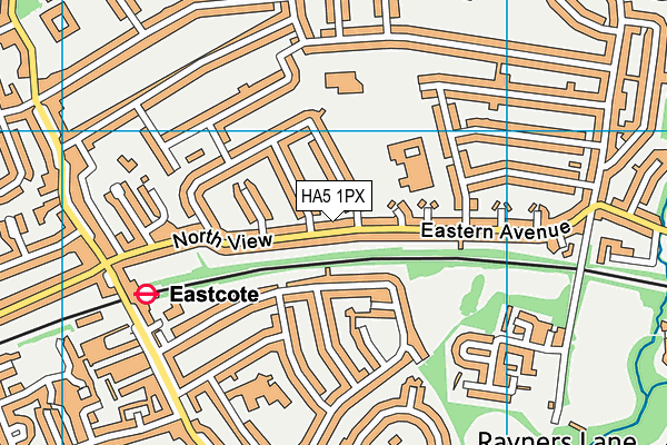 HA5 1PX map - OS VectorMap District (Ordnance Survey)