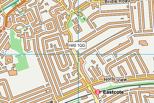 HA5 1QG map - OS VectorMap District (Ordnance Survey)