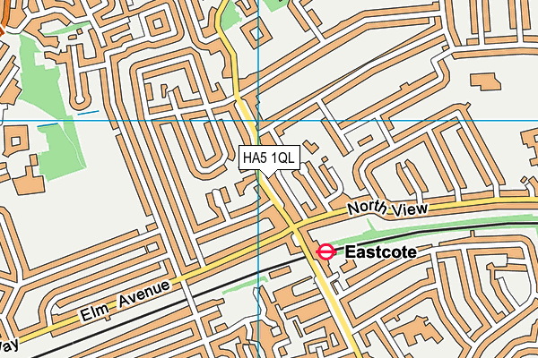 HA5 1QL map - OS VectorMap District (Ordnance Survey)