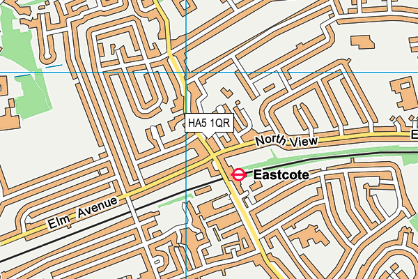 HA5 1QR map - OS VectorMap District (Ordnance Survey)