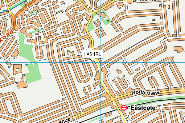 HA5 1RL map - OS VectorMap District (Ordnance Survey)