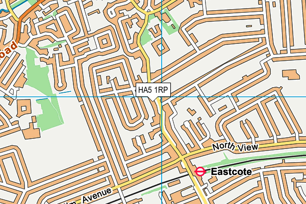 HA5 1RP map - OS VectorMap District (Ordnance Survey)