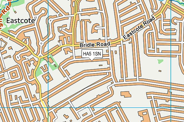 HA5 1SN map - OS VectorMap District (Ordnance Survey)