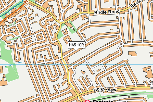 HA5 1SR map - OS VectorMap District (Ordnance Survey)