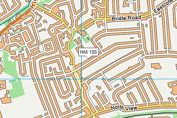 HA5 1SS map - OS VectorMap District (Ordnance Survey)
