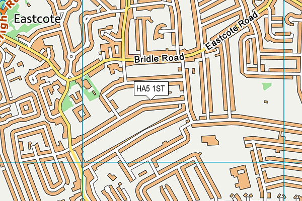 HA5 1ST map - OS VectorMap District (Ordnance Survey)