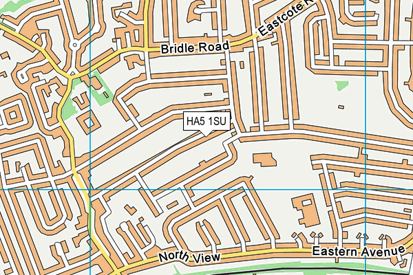 HA5 1SU map - OS VectorMap District (Ordnance Survey)