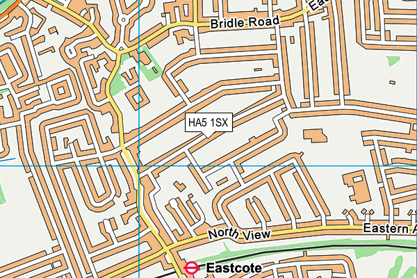 HA5 1SX map - OS VectorMap District (Ordnance Survey)