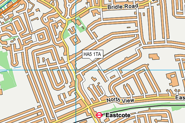 HA5 1TA map - OS VectorMap District (Ordnance Survey)