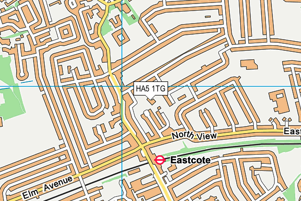 HA5 1TG map - OS VectorMap District (Ordnance Survey)