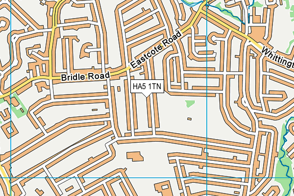 HA5 1TN map - OS VectorMap District (Ordnance Survey)