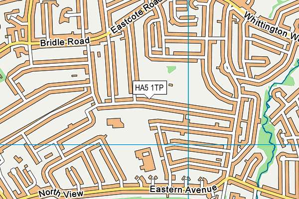 HA5 1TP map - OS VectorMap District (Ordnance Survey)