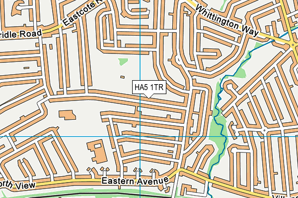 HA5 1TR map - OS VectorMap District (Ordnance Survey)