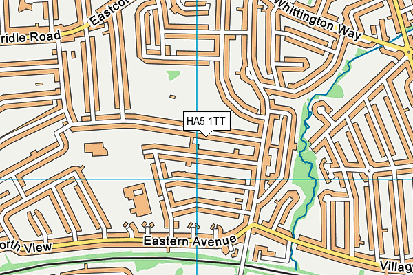 HA5 1TT map - OS VectorMap District (Ordnance Survey)