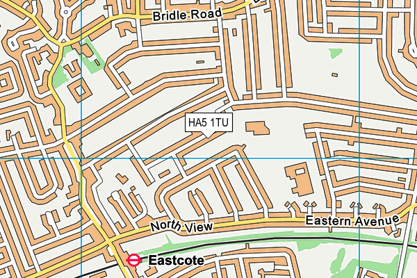 HA5 1TU map - OS VectorMap District (Ordnance Survey)