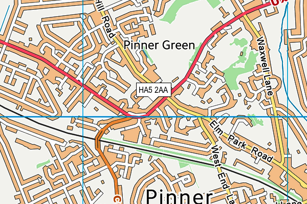 Map of PINNER GREEN MANAGEMENT LIMITED at district scale