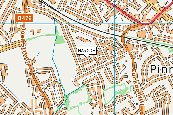 HA5 2DE map - OS VectorMap District (Ordnance Survey)