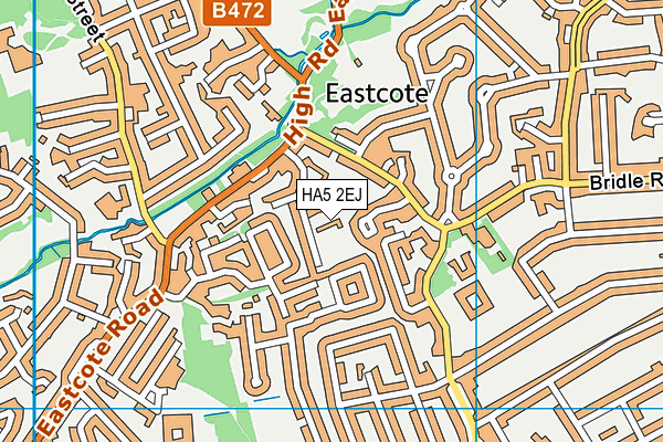 HA5 2EJ map - OS VectorMap District (Ordnance Survey)