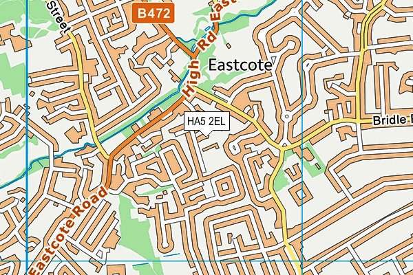 HA5 2EL map - OS VectorMap District (Ordnance Survey)