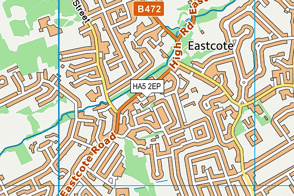 HA5 2EP map - OS VectorMap District (Ordnance Survey)