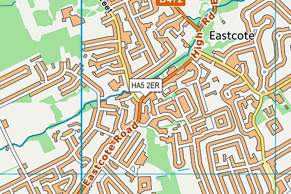 HA5 2ER map - OS VectorMap District (Ordnance Survey)