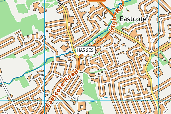 HA5 2ES map - OS VectorMap District (Ordnance Survey)