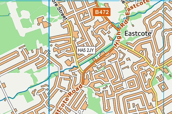 HA5 2JY map - OS VectorMap District (Ordnance Survey)