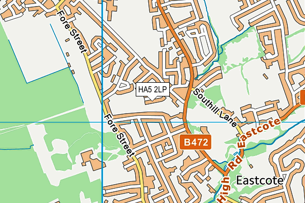 HA5 2LP map - OS VectorMap District (Ordnance Survey)