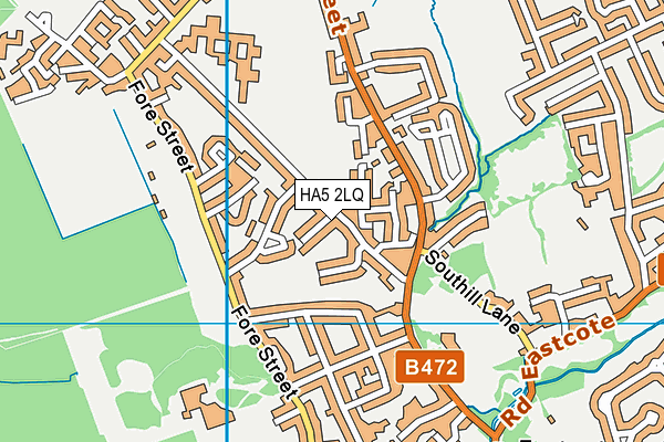 HA5 2LQ map - OS VectorMap District (Ordnance Survey)