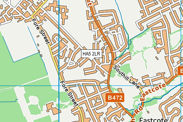 HA5 2LR map - OS VectorMap District (Ordnance Survey)