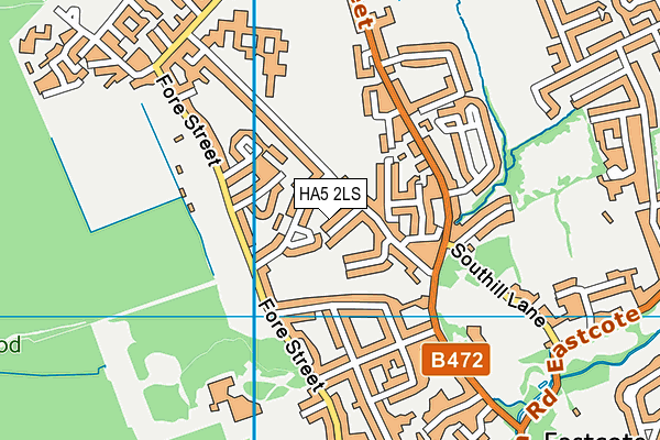 HA5 2LS map - OS VectorMap District (Ordnance Survey)