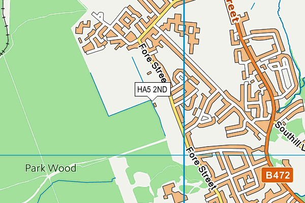 HA5 2ND map - OS VectorMap District (Ordnance Survey)