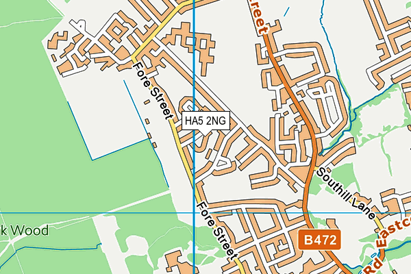 HA5 2NG map - OS VectorMap District (Ordnance Survey)