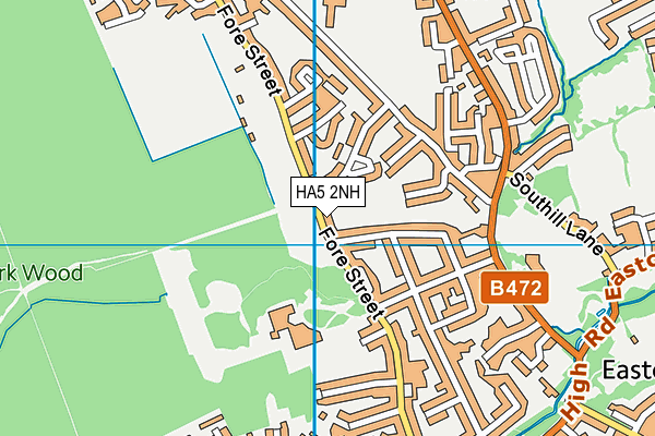 HA5 2NH map - OS VectorMap District (Ordnance Survey)