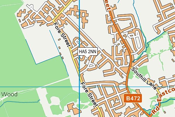 HA5 2NN map - OS VectorMap District (Ordnance Survey)