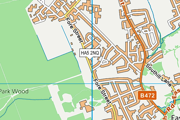 HA5 2NQ map - OS VectorMap District (Ordnance Survey)
